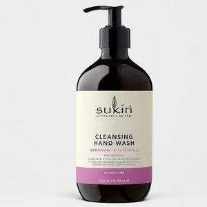Sukin cleansing hand wash bergamot new patchouli skin natural body